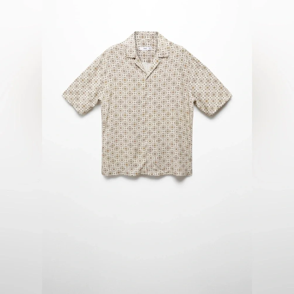 Mango MNG Patterned Fluid Regular Fit Shirt